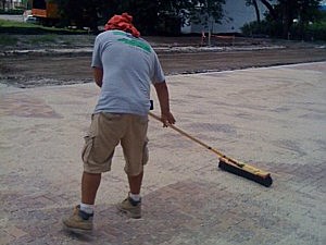 Spreading of the joint fill 2